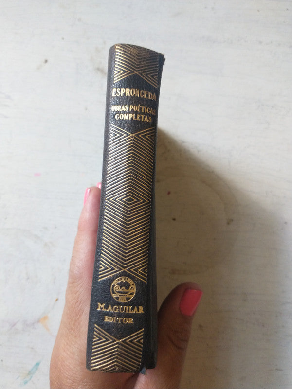 Libro usado en venta: Obras poeticas completas de Jose de Espronceda; editorial Aguilar impreso en 1945 realizamos envios a todo el mundo.3
