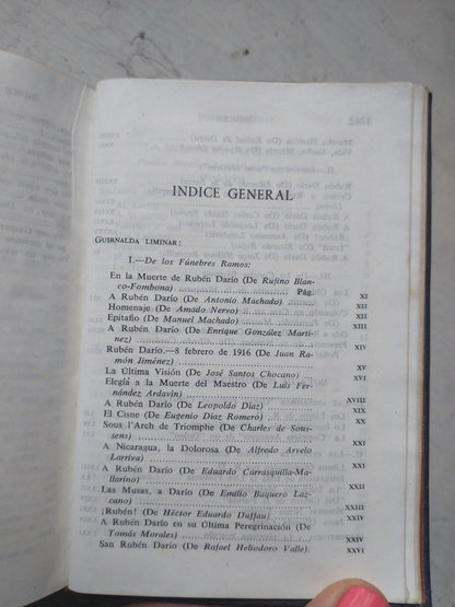 Libro usado en venta: Poesias completas de Ruben Dario; editorial Aguilar impreso en 1954 realizamos envios a todo el mundo.3