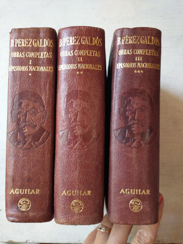 Libro usado en venta: Obras completas (Cuero) de Benito Perez Galdos; editorial Aguilar impreso en 1944 realizamos envios a todo el mundo.3