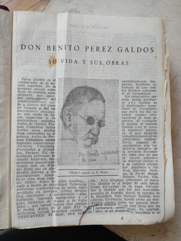 Libro usado en venta: Obras completas (Cuero) de Benito Perez Galdos; editorial Aguilar impreso en 1944 realizamos envios a todo el mundo.4