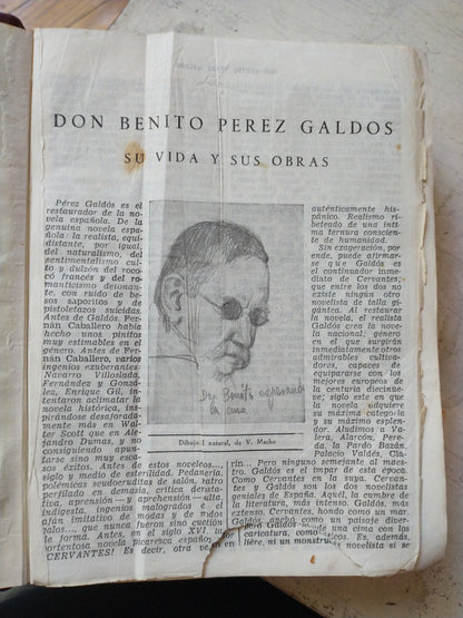 Libro usado en venta: Obras completas (Cuero) de Benito Perez Galdos; editorial Aguilar impreso en 1944 realizamos envios a todo el mundo.4