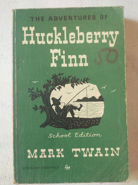 Libro usado en venta: The adventures of Huckleberry Finn de Mark Twain; editorial Macmillan impreso en 1961 realizamos envios a todo el mundo.1
