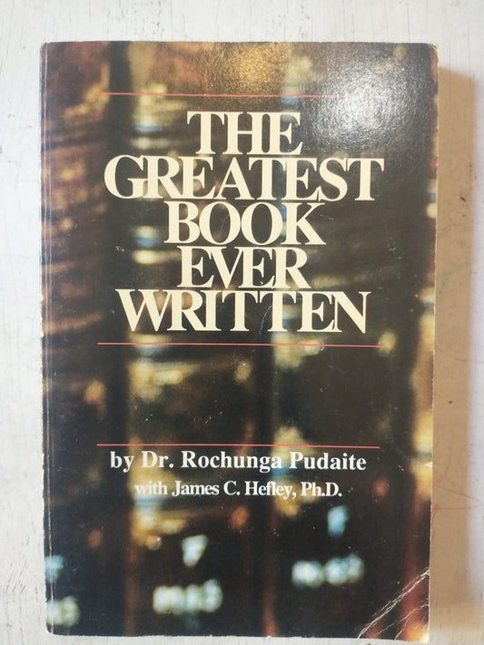 Libro usado en venta: The greatest book ever written de Rochunga Pudaite; editorial Hannibal Books impreso en 1989 realizamos envios a todo el mundo.1