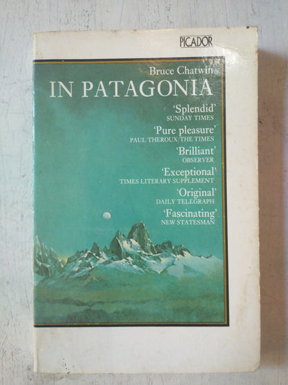 Libro usado en venta: In Patagonia de Bruce Chatwin; editorial Picador impreso en 1977 realizamos envios a todo el mundo.1