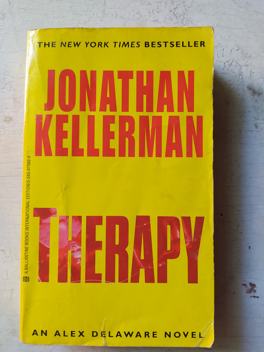 Libro usado en venta: Therapy de Jonathan Kellerman; editorial Ballantine impreso en 2004 realizamos envios a todo el mundo.1