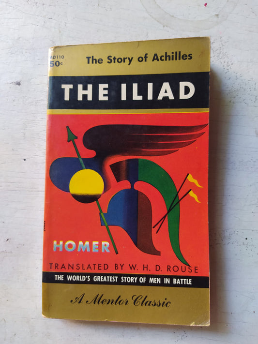 Libro usado en venta: The iliad de Homer; editorial Mentor Book impreso en 1956 realizamos envios a todo el mundo.1