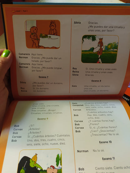Libro usado en venta: Muzzy family english - DVD Con version en castellano (5 Vol.) de English Language Course; DMP Organization impreso en 2011.3