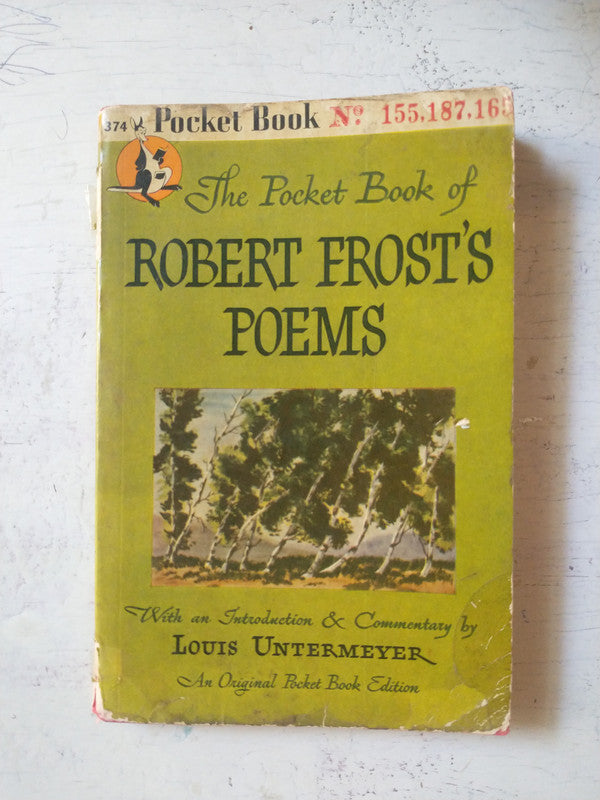 Libro usado en venta: Poems de Robert Frost's; editorial Pocket Book impreso en 1946 realizamos envios a todo el mundo.1