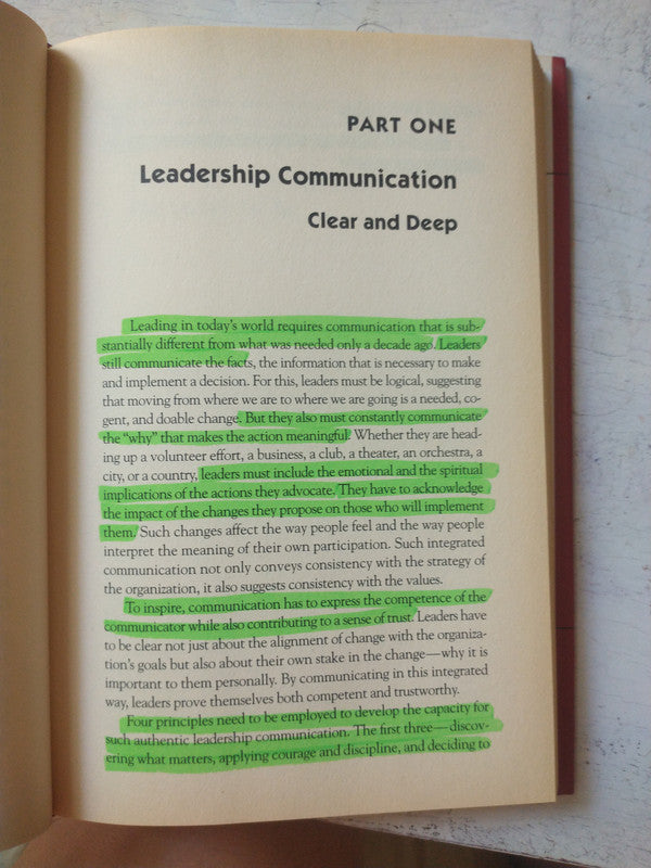 Libro usado en venta: Leading out loud de Terry Pearce; editorial Jossey-Bass impreso en 2003 realizamos envios a todo el mundo.3