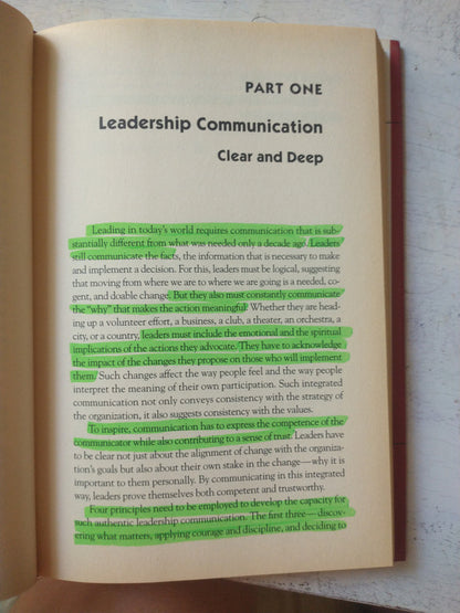 Libro usado en venta: Leading out loud de Terry Pearce; editorial Jossey-Bass impreso en 2003 realizamos envios a todo el mundo.3