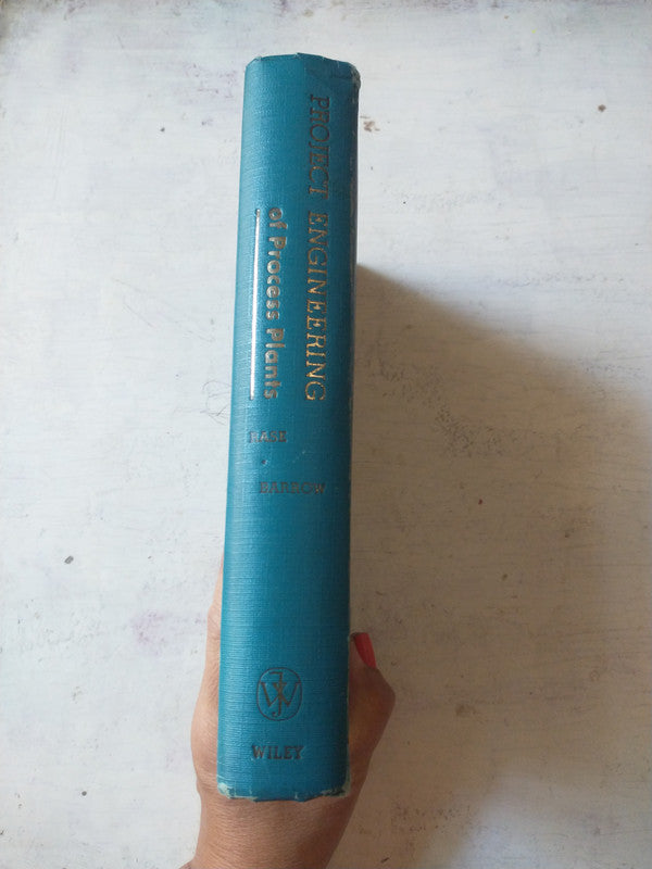 Libro usado en venta: Project Engineering of Process Plants de Rase - Barrow; editorial John Wiley & Sons impreso en 1957.3