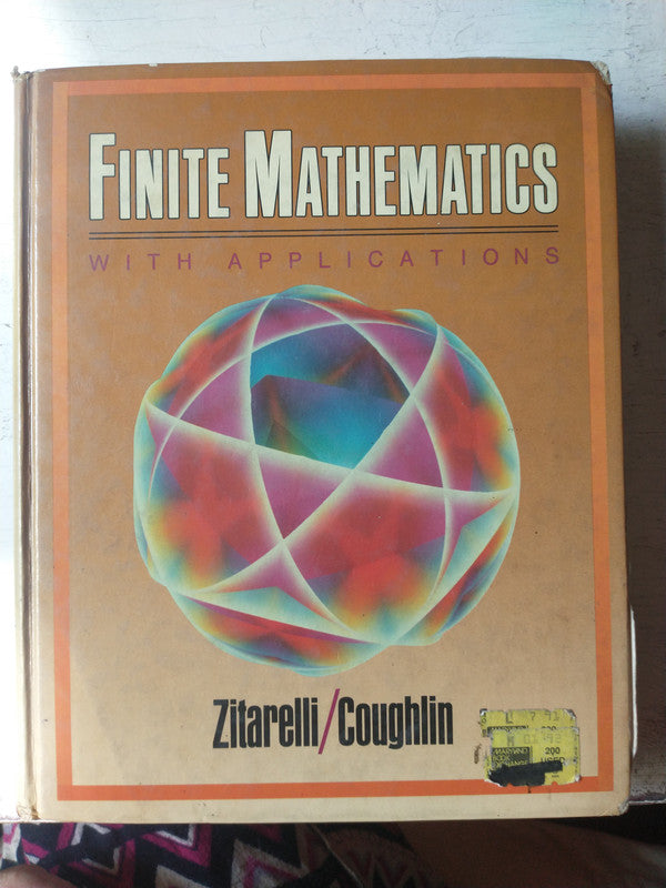 Libro usado en venta: Finite Mathematics with Applications de David E. Zitarelli - R. Coughlin; editorial Saunders College Publishing impreso en 1989.1