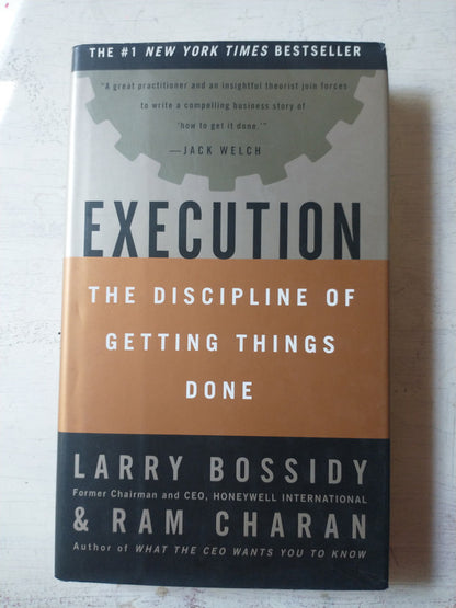 Libro usado en venta: Execution - The discipline of getting things done de L. Bossidy - R. Charan; editorial Crown Business impreso en 2002.1