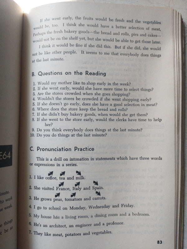 Libro usado en venta: Intensive course in English (Advance 2, Vol. 3); editorial Libros Quintana realizamos envios a todo el mundo.2
