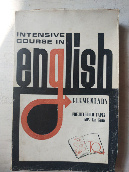 Libro usado en venta: Intensive course in English (Elementary, Part 2); editorial Libros Quintana realizamos envios a todo el mundo.1