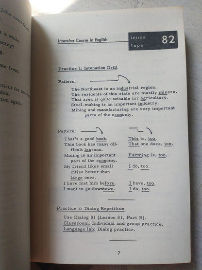 Libro usado en venta: Intensive course in English (Advance 2, Vol. 3); editorial Libros Quintana realizamos envios a todo el mundo.3