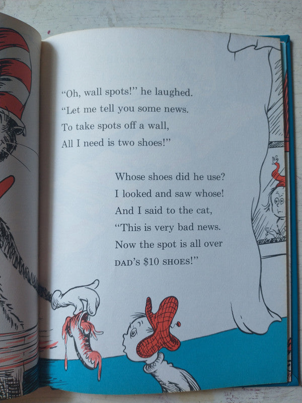 Libro usado en venta: The cat in the hat de Seuss; editorial Random House impreso en 1985 realizamos envios a todo el mundo.2