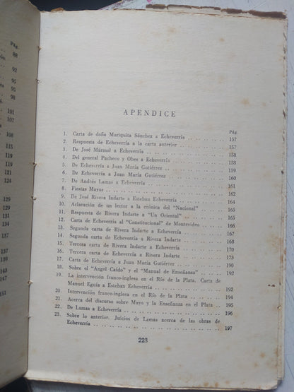 Libro usado en venta: Echeverria y la democracia argentina de Alberto Palcos; editorial El Ateneo impreso en 1941 realizamos envios a todo el mundo.3