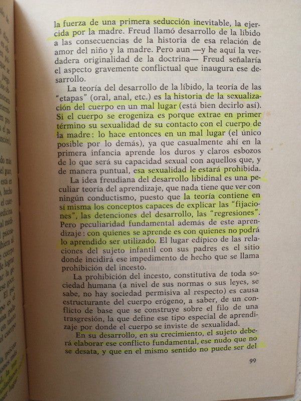 Libro usado en venta: Lecciones de Introduccion al psicoanalisis - Vol. 1 de Oscar Masotta; editorial Gedisa impreso en 1985 envios a todo el mundo.4