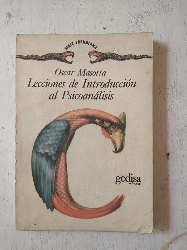 Libro usado en venta: Lecciones de Introduccion al psicoanalisis - Vol. 1 de Oscar Masotta; editorial Gedisa impreso en 1985 envios a todo el mundo.1