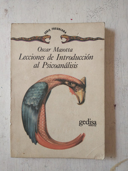Libro usado en venta: Lecciones de Introduccion al psicoanalisis - Vol. 1 de Oscar Masotta; editorial Gedisa impreso en 1985 envios a todo el mundo.1