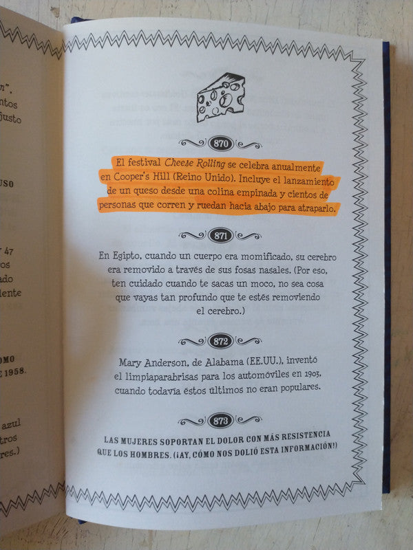 Libro usado en venta: 1000 datos insolitos de Anibal Litvin; editorial V & R impreso en 2012 realizamos envios a todo el mundo.2