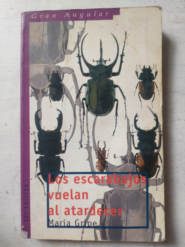 Libro usado en venta: Los escarabajos vuelan al atardecer de Maria Gripe; editorial SM impreso en 2002 realizamos envios a todo el mundo.1