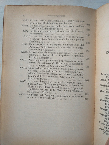 Libro usado en venta: Historia Argentina de Jose Luis Busaniche; editorial Solar/Hachette impreso en 1965 realizamos envios a todo el mundo.4