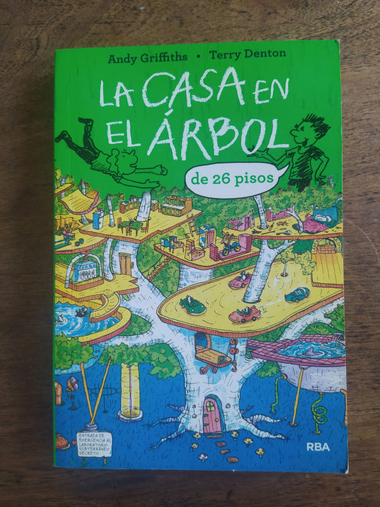 Libro usado en venta: La casa en el arbol de 26 pisos de Andy Griffiths - Terry Denton; editorial RBA impreso en 2019 envios a todo el mundo.1