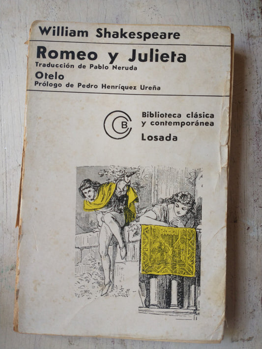 Libro usado en venta: Romeo y Julieta de William Shakespeare; editorial Losada impreso en 1969 realizamos envios a todo el mundo.1