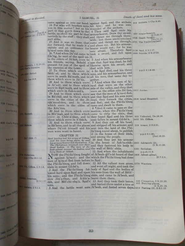 Libro usado en venta: The new Chain-Reference Bible; editorial B. B. Kirkbride Bible Co. impreso en 1964 realizamos envios a todo el mundo.2