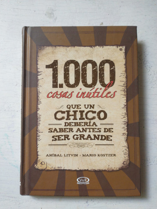 Libro usado en venta: 1000 cosas inutiles que un chico deberia saber de Anibal Litvin; editorial V & R impreso en 2017 envios a todo el mundo.1