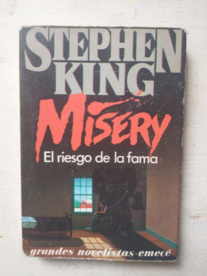 Libro usado en venta: Misery (El riesgo de la fama) de Stephen King; editorial Emece impreso en 1993 realizamos envios a todo el mundo.1
