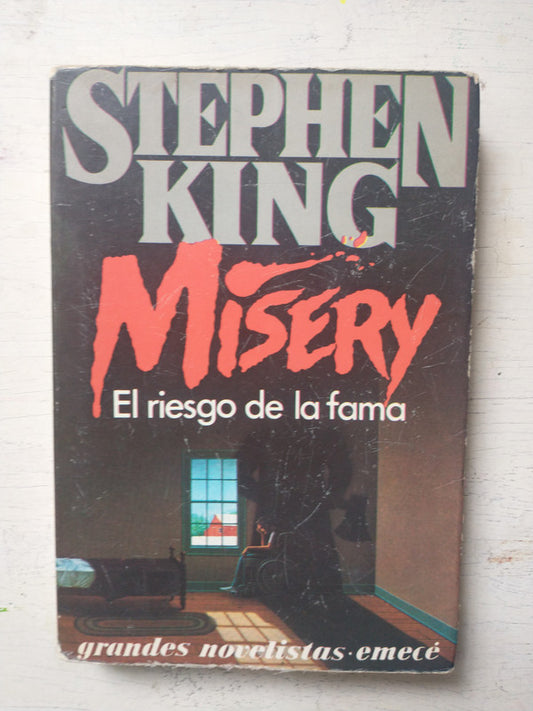 Libro usado en venta: Misery (El riesgo de la fama) de Stephen King; editorial Emece impreso en 1993 realizamos envios a todo el mundo.1