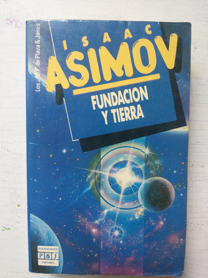 Libro usado en venta: Fundacion y tierra de Isaac Asimov; editorial Plaza & Janes impreso en 1987 realizamos envios a todo el mundo.1
