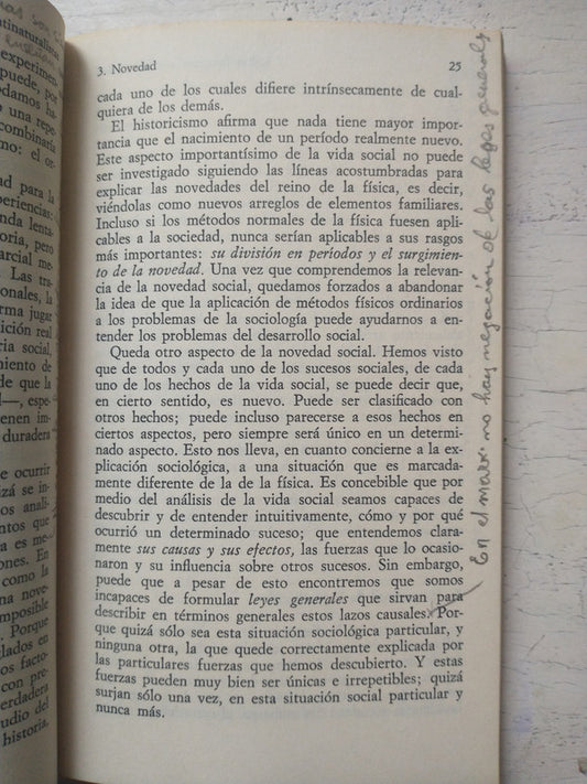 Libro usado en venta: La miseria del historicismo de Karl R. Popper; editorial Alianza impreso en 1973 realizamos envios a todo el mundo.2