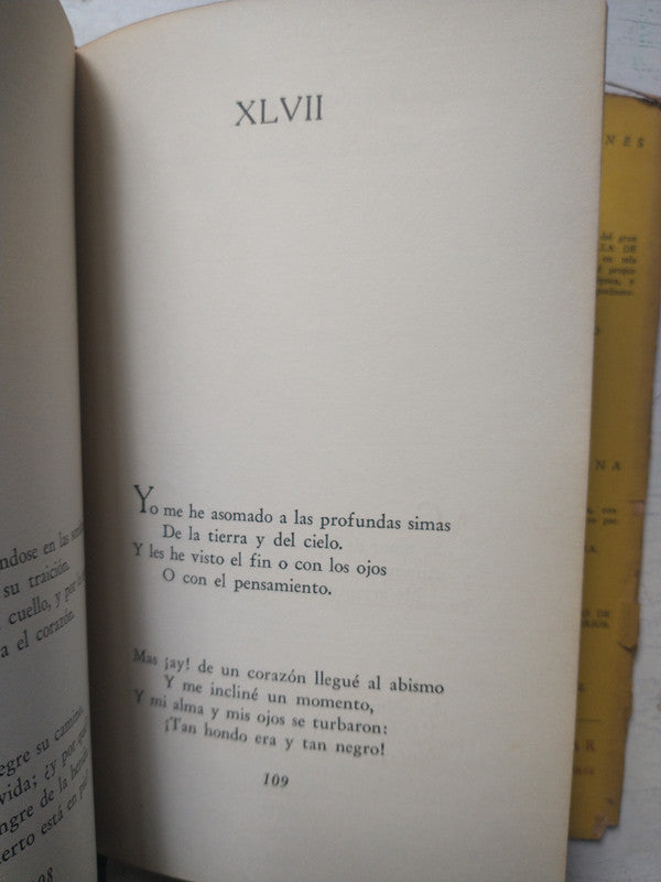 Libro usado en venta: Rimas (primera version original) de Gustavo Adolfo Becquer; editorial Pleamar impreso en 1952 realizamos envios a todo el mundo.3