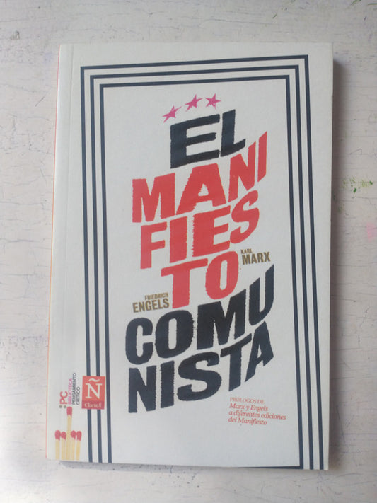 Libro usado en venta: El manifiesto comunista de Friedrich Engels - Karl Marx; editorial Clarin/Sol 90 impreso en 2012 envios a todo el mundo.1