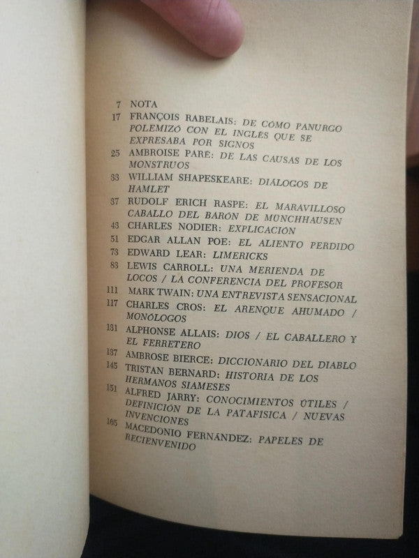 Libro usado en venta: El humor absurdo - Antologia ilustrada; editorial Brujula impreso en 1967 realizamos envios a todo el mundo.2