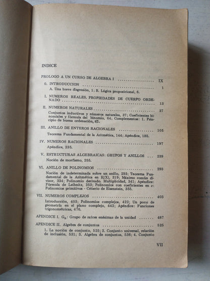 Libro usado en venta: Notas de Algebra 1 de Enzo R. Gentile; editorial Eudeba impreso en 1976 realizamos envios a todo el mundo.3