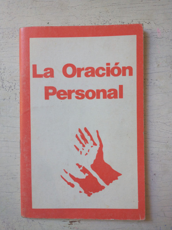 Libro usado en venta: La oracion personal; editorial Palabra de Dios impreso en 1987 realizamos envios a todo el mundo.1
