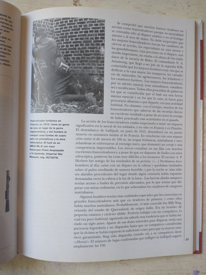Libro usado en venta: Los francotiradores - Fuerzas de Elite de Martin Pegler; editorial RBA impreso en 2009 realizamos envios a todo el mundo.3