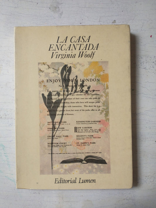 Libro usado en venta: La casa encantada de Virginia Woolf; editorial Lumen impreso en 1979 realizamos envios a todo el mundo.1