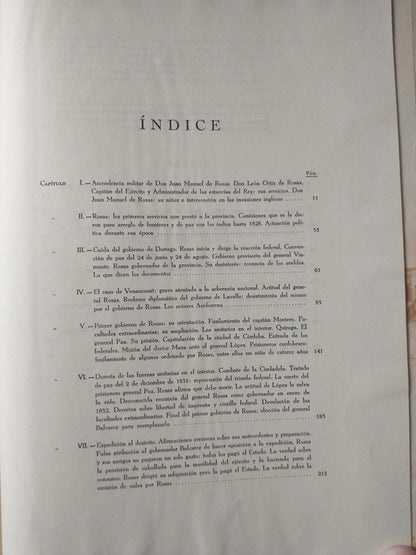 Libro usado en venta: Rosas - Aportes para su historia de Ernesto H. Celesia; editorial Jacobo Peuser impreso en 1954 envios a todo el mundo.3
