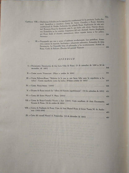Libro usado en venta: Rosas - Aportes para su historia de Ernesto H. Celesia; editorial Jacobo Peuser impreso en 1954 envios a todo el mundo.4