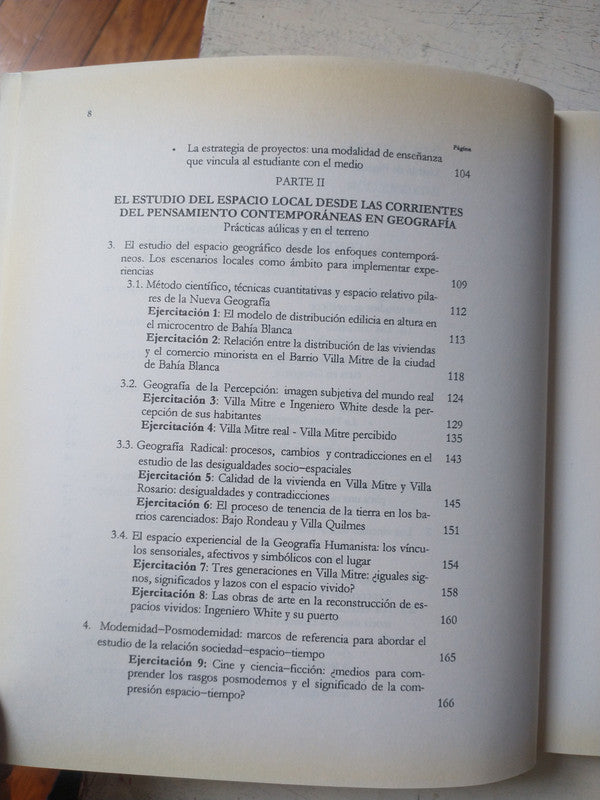 Libro usado en venta: Corrientes epistemologicas, metodologia y practicas en geografia de Santarelli de Serer - Campos; Universidad Nacional Sur 2002.3