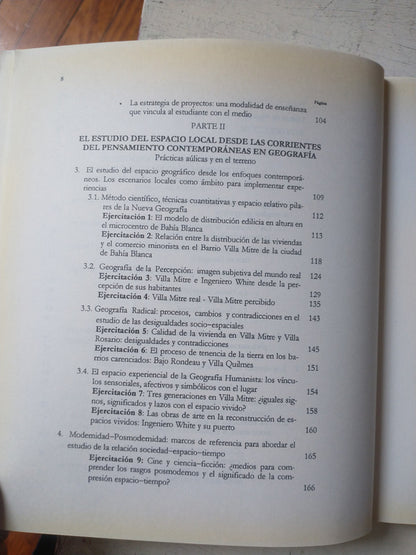 Libro usado en venta: Corrientes epistemologicas, metodologia y practicas en geografia de Santarelli de Serer - Campos; Universidad Nacional Sur 2002.3