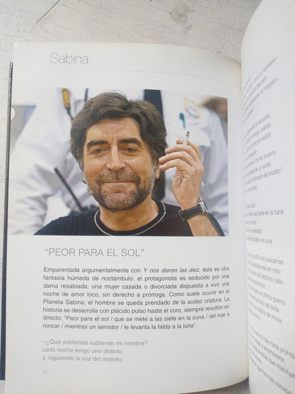 Libro usado en venta: Sabina - Palabras hechas canciones: Fisica y Quimica de Diego Manrique; editorial Aguilar impreso en 2007 envios a todo el mundo.3