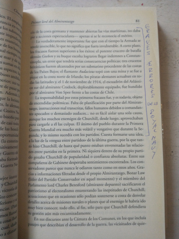 Libro usado en venta: Winston Churchill de Geoffrey Best; editorial Javier Vergara impreso en 2007 realizamos envios a todo el mundo.3