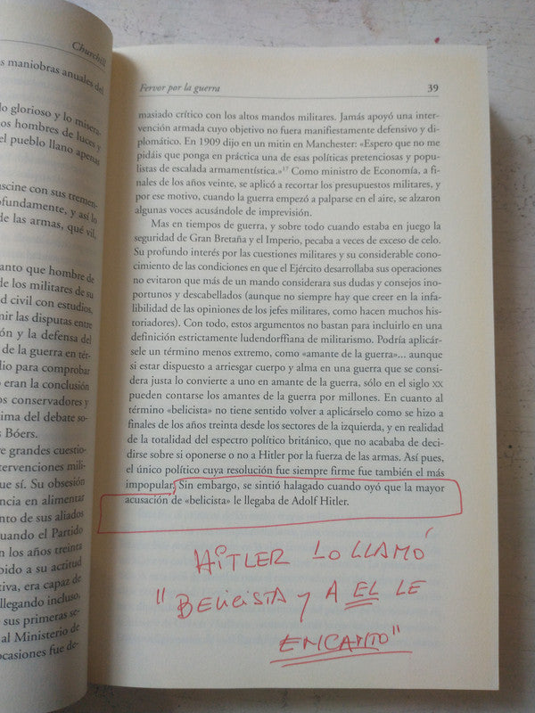 Libro usado en venta: Winston Churchill de Geoffrey Best; editorial Javier Vergara impreso en 2007 realizamos envios a todo el mundo.5